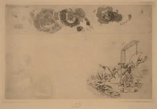 Belgian Border, Bill of Disorder (Frontiere de Belgique. Billet a Desordre), by Félicien Rops