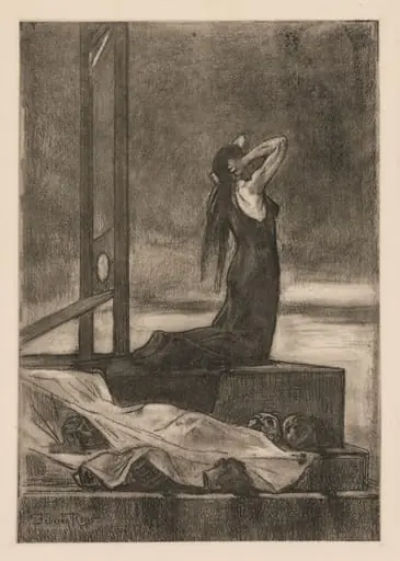 Capital Punishment: The Pain of Death (Todesstrafe: La peine de mort), by Félicien Rops