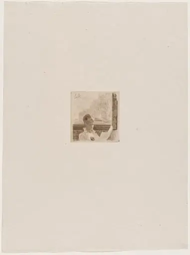 En Hollande (La petite liseuse), by Félicien Rops