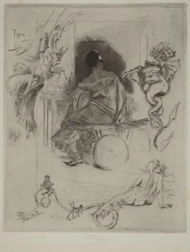 La Dernière Maja, by Félicien Rops