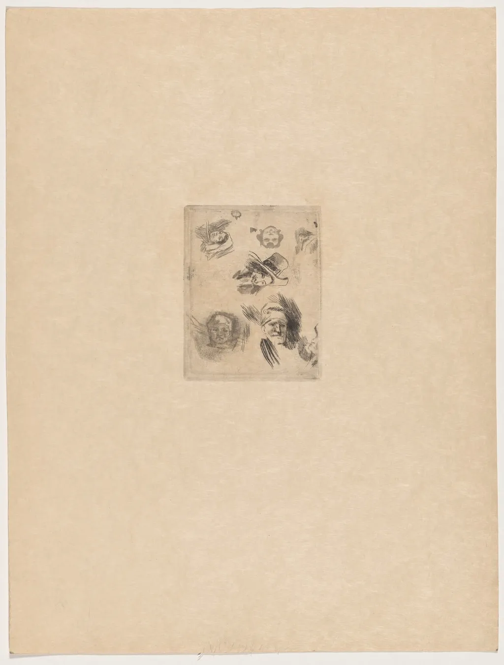 Quelques croquis, by Félicien Rops, ink, 1895