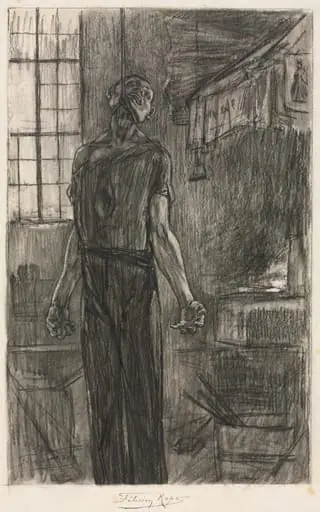 The Hanged Man in the Forge, by Félicien Rops