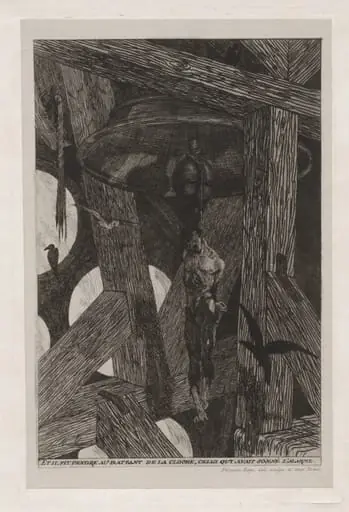 The Legend and Adventures of Ulenspiefel and Lamme Goedzak: The Hanged Man (La legende et les aventures d'Ulenspiegel et Lamme Goedzak: Le pendu), by Félicien Rops