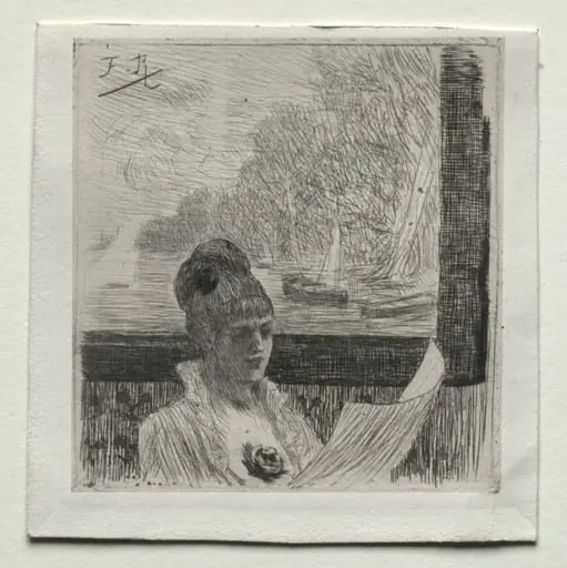 Young Woman, by Félicien Rops