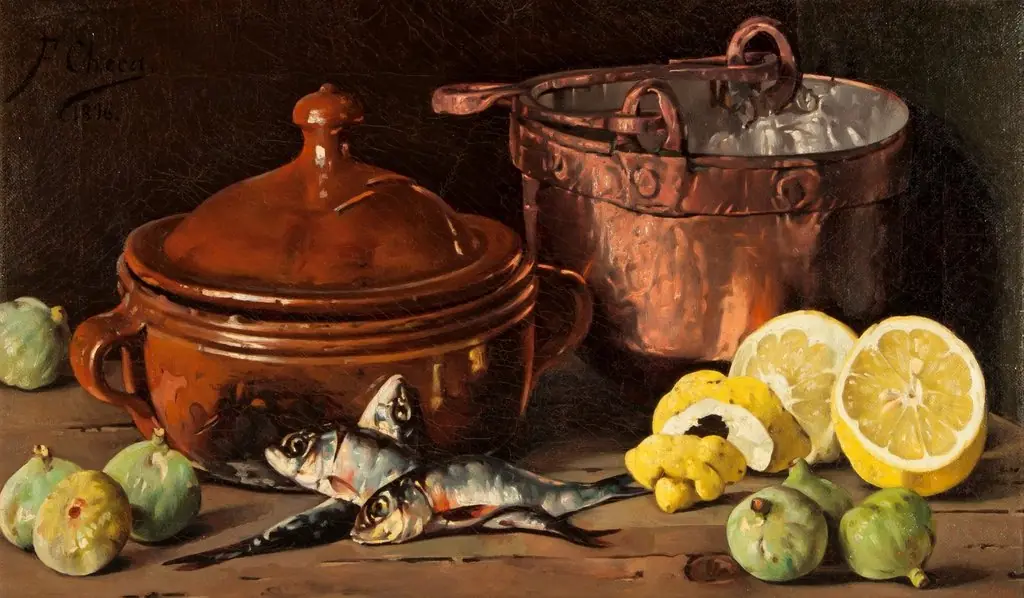 Bodegón, by Felipe Checa, 1898