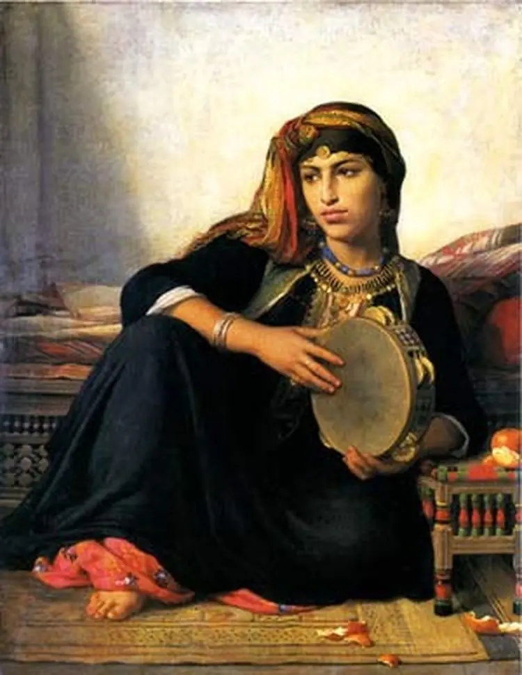 Joueuse De Tambourin, by Félix-Auguste Clément