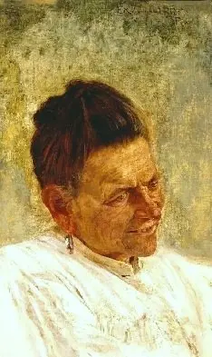 Head of an old woman, by Felix Bernardelli