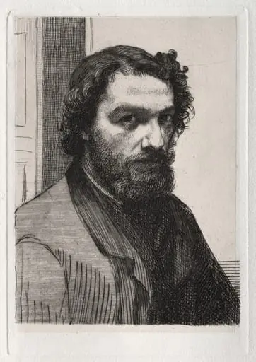 Alphonse Legros, by Félix Bracquemond