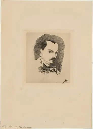 Baudelaire, by Félix Bracquemond