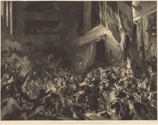 Boissy d'Anglas présidant la Convention le 1er Prairial An III, by Félix Bracquemond