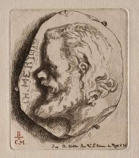 Charles Meryon, by Félix Bracquemond