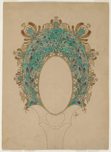 Design for a Hand Mirror, by Félix Bracquemond