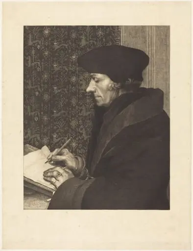 Erasmus, by Félix Bracquemond