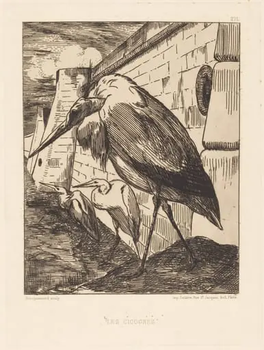 Les Cigognes (The Storks), by Félix Bracquemond