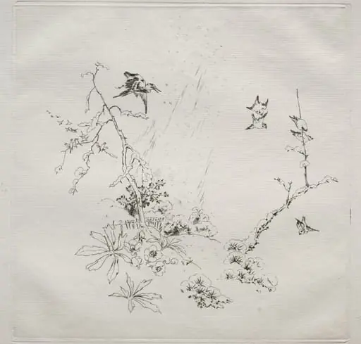 Parisian Service (Haviland service): Snow (no. 6), by Félix Bracquemond