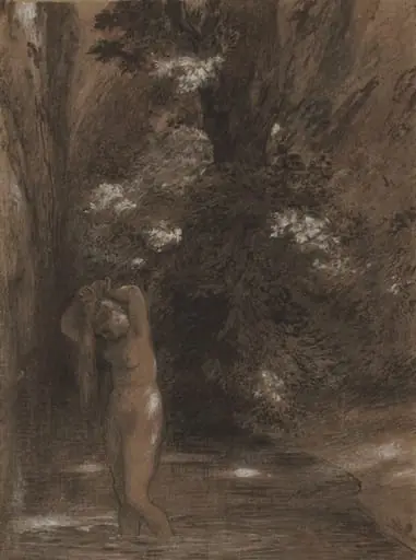 The Bath, by Félix Bracquemond