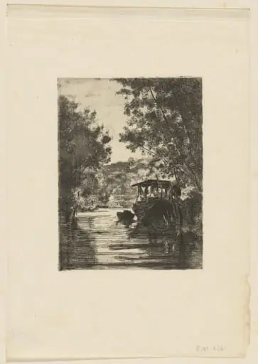 The Dyer's Boat, by Félix Bracquemond