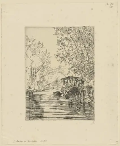 The Dyer's Boat, by Félix Bracquemond