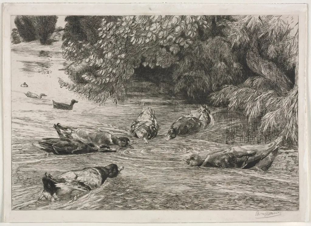 The Question Mark, by Félix Bracquemond, 1865