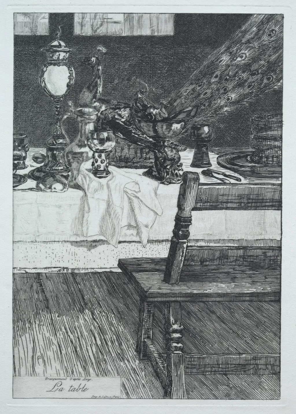 The Table, by Félix Bracquemond, 1868
