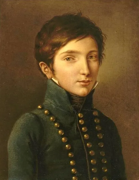 Le Prince Napoléon-Louis Bonaparte (1804-1831), by Félix Cottrau, oil, 1850
