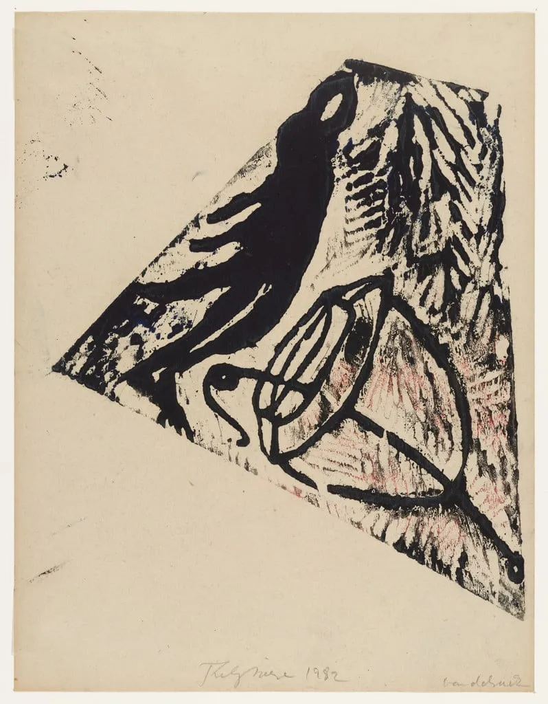 Untitled, by Felix Droese, ink, 1982