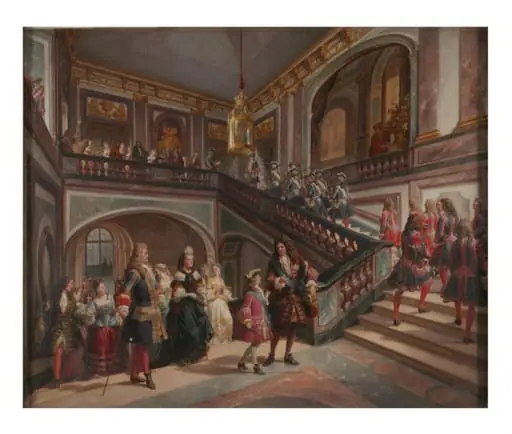 The Young Louis XV at Versailles, by Félix Henri Emmanuel Philippoteaux