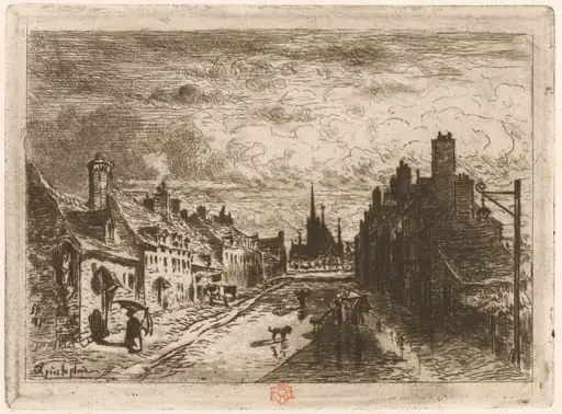 Après la pluie (After the Rain), by Félix-Hilaire Buhot