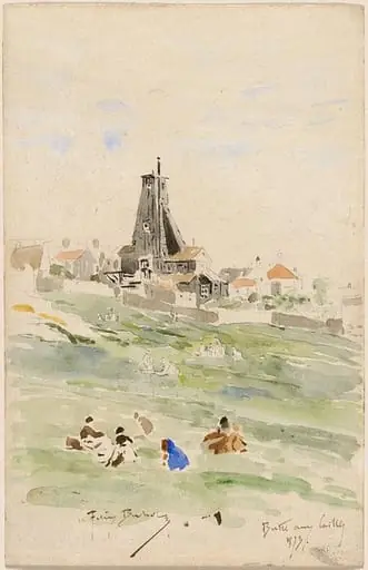 Butte aux Cailles, by Félix-Hilaire Buhot, 1873