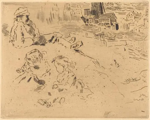 Croquis de'Enfants (Sketches of Children), by Félix-Hilaire Buhot