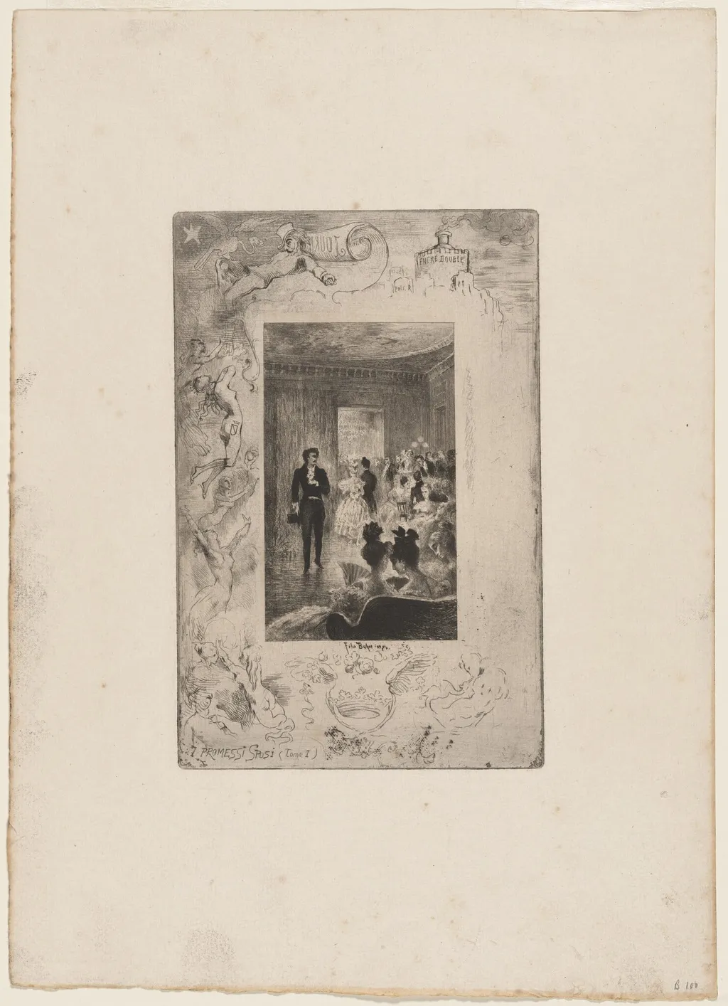 I Promessi Sposi, by Félix-Hilaire Buhot, ink, 1874