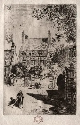 In Province: The House at Orléans, by Félix-Hilaire Buhot
