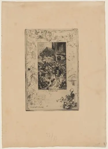Je fis ce qu'on appelle un bon marche., by Félix-Hilaire Buhot