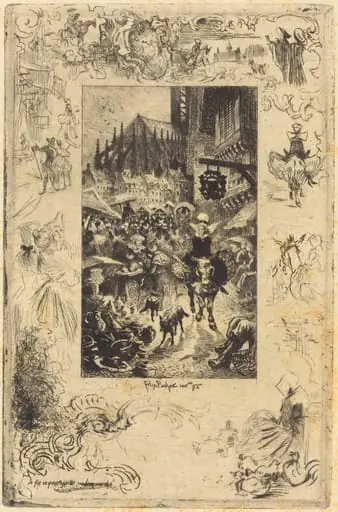 Je fis ce qu'on appelle un bon marché (I made what I would call a good bargain), by Félix-Hilaire Buhot