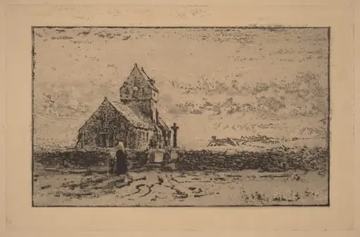 L'Église de Jobourg, by Félix-Hilaire Buhot