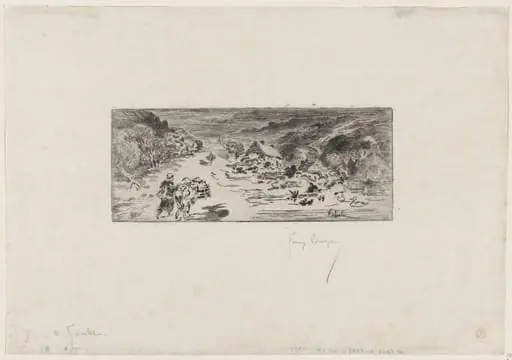 L'Entrée de Landemere (The Hague), by Félix-Hilaire Buhot
