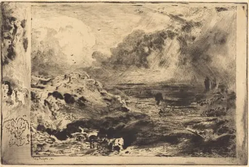 L'Orage (The Storm), by Félix-Hilaire Buhot