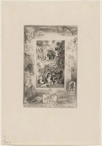 La Diligence de Beaucaire, by Félix-Hilaire Buhot