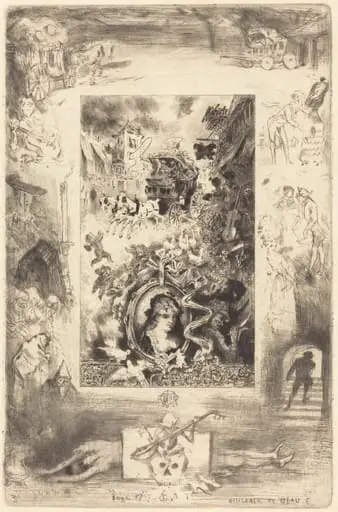 La Diligence de Beaucaire (The Diligence of Beaucaire), by Félix-Hilaire Buhot