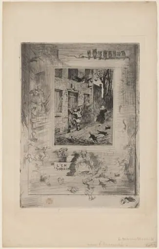 La Maison Maudite (The House of the Damned), by Félix-Hilaire Buhot