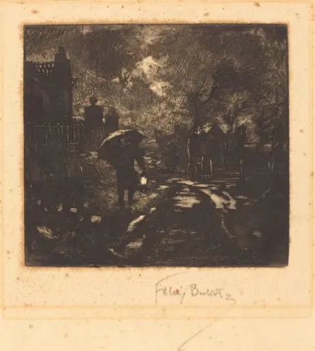 La Ronde de Nuit (Night Patrol), by Félix-Hilaire Buhot