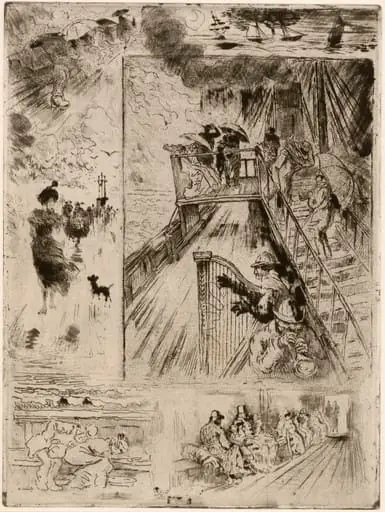 La Traversée (The Passage), by Félix-Hilaire Buhot
