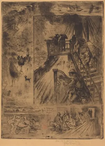 La Traversée (The Passage), by Félix-Hilaire Buhot