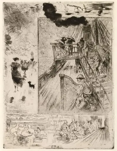 La Traversee (The Passage), by Félix-Hilaire Buhot
