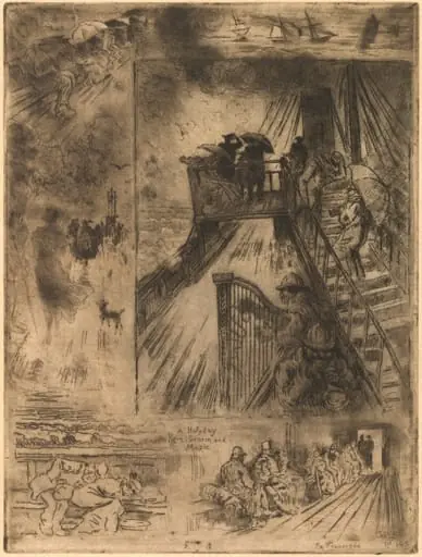 La Traversée (The Passage), by Félix-Hilaire Buhot