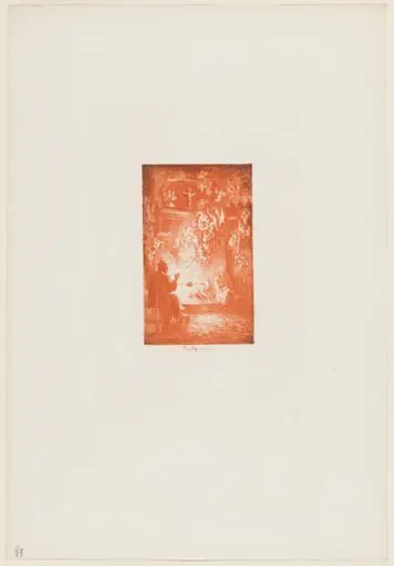 La Vision, by Félix-Hilaire Buhot