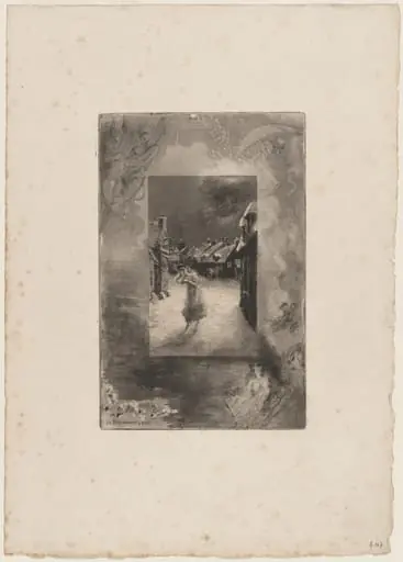 Le Bas-hamet, by Félix-Hilaire Buhot