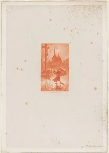 Le Bruit de deux sabots trainant..., by Félix-Hilaire Buhot
