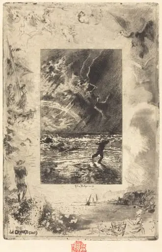 Le Criard (The Shrieker), by Félix-Hilaire Buhot