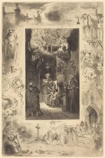 Le Curé de Cucugnan (The Vicar of Cucugnan), by Félix-Hilaire Buhot